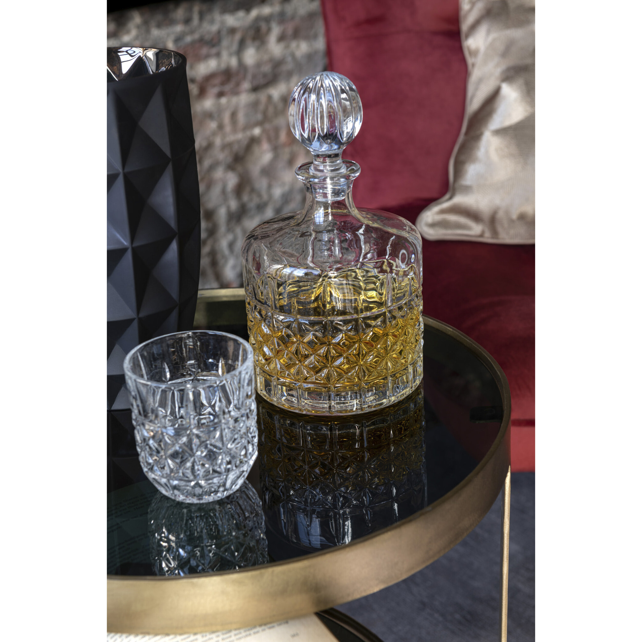 J-Line verre Whisky - transparent - coffret cadeau - 4 pcs