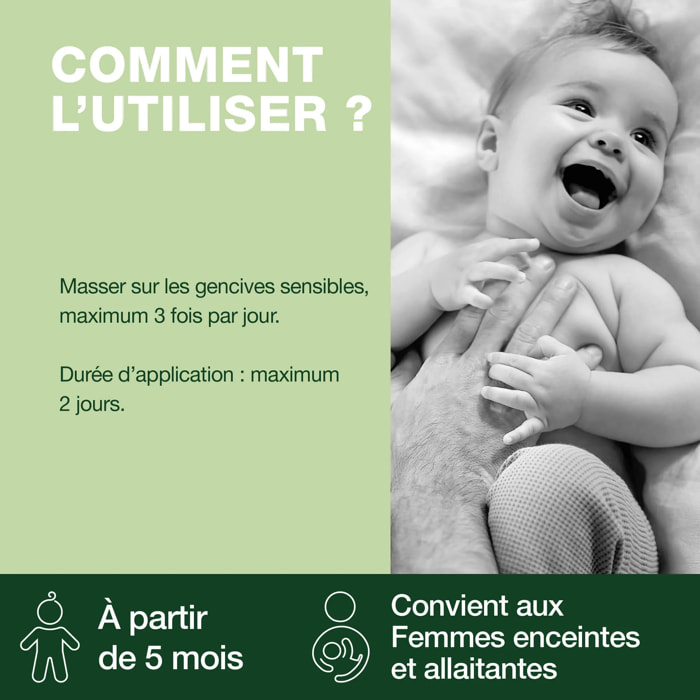 Pranarom - Gel gingival pour poussées dentaires - Bio - 15 ml