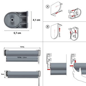 Store Tamisant SOFT Argile