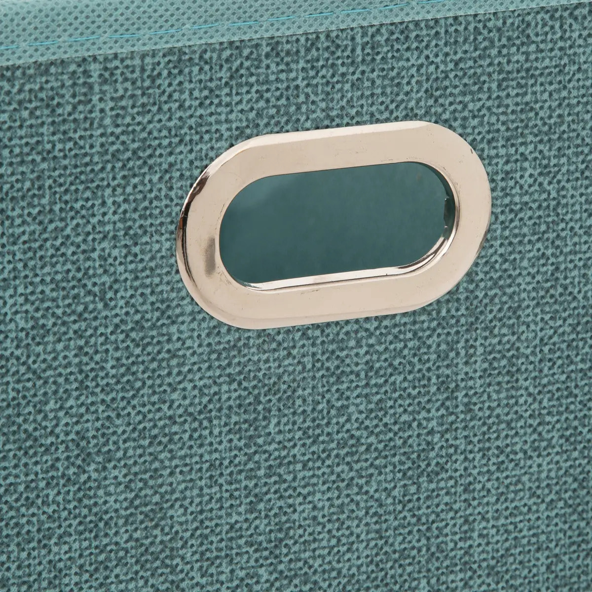 Panier tissu 15x31cm "Mix N' Modul" bleu pétrole chiné