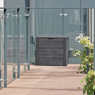 Baúl de jardín WOODEBOX 140L., dimensiones (mm) 585x460x550, color Antracita