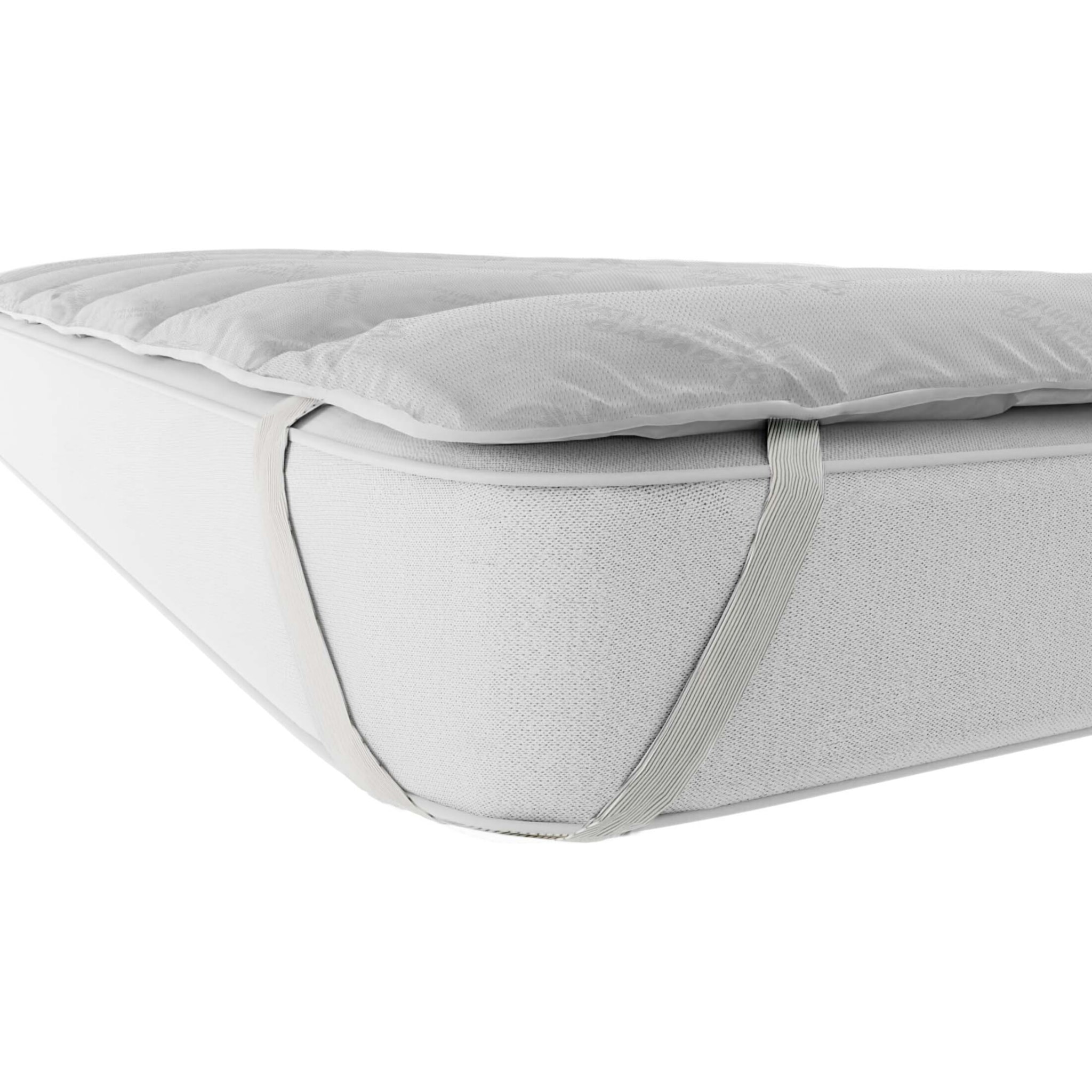 TOPPER TRAPUNTATO BAMBOO CON ELASTICI - Made in Italy