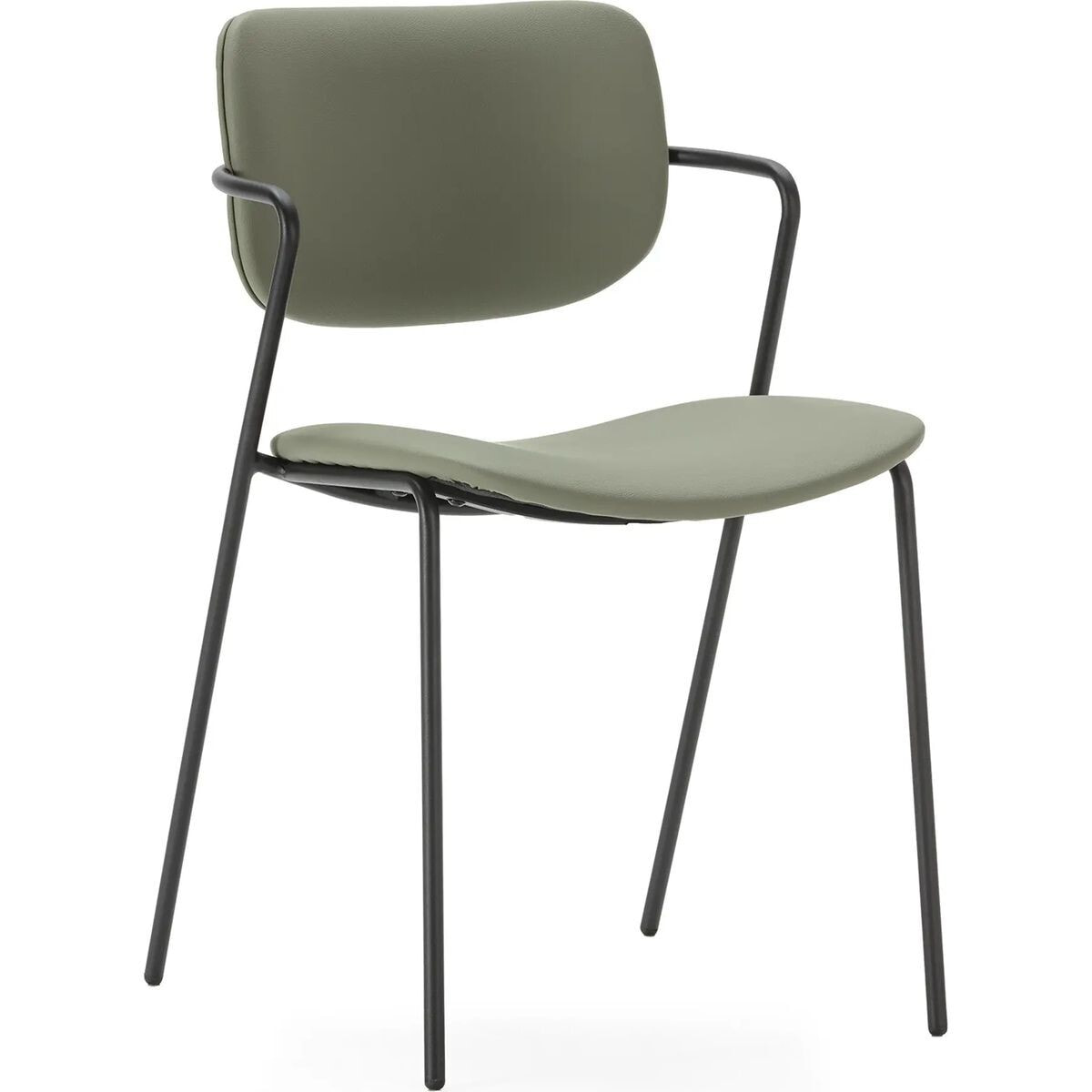 Lot de 2 chaises en simili cuir - SKANDI