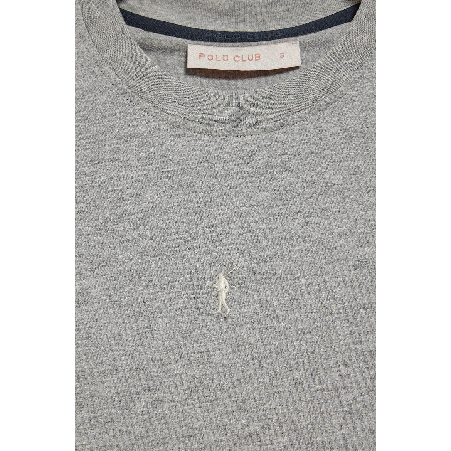 Camiseta básica gris vigoré sin mangas y cuello redondo con logo bordado Rigby Go