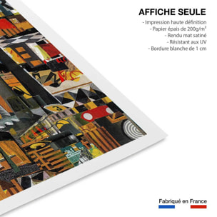 Affiche thème abstrait urbain cityscape Affiche seule