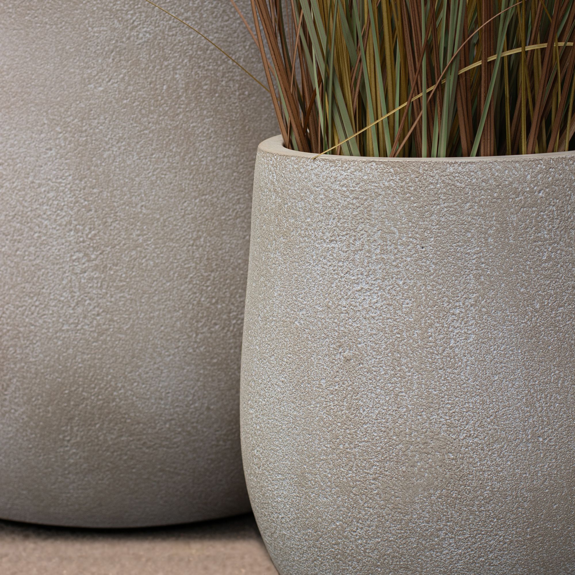 Set de 2 pots rond en terre d'argile  LAGOS