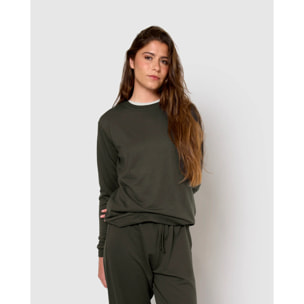 Sudadera básica deportiva gris marengo