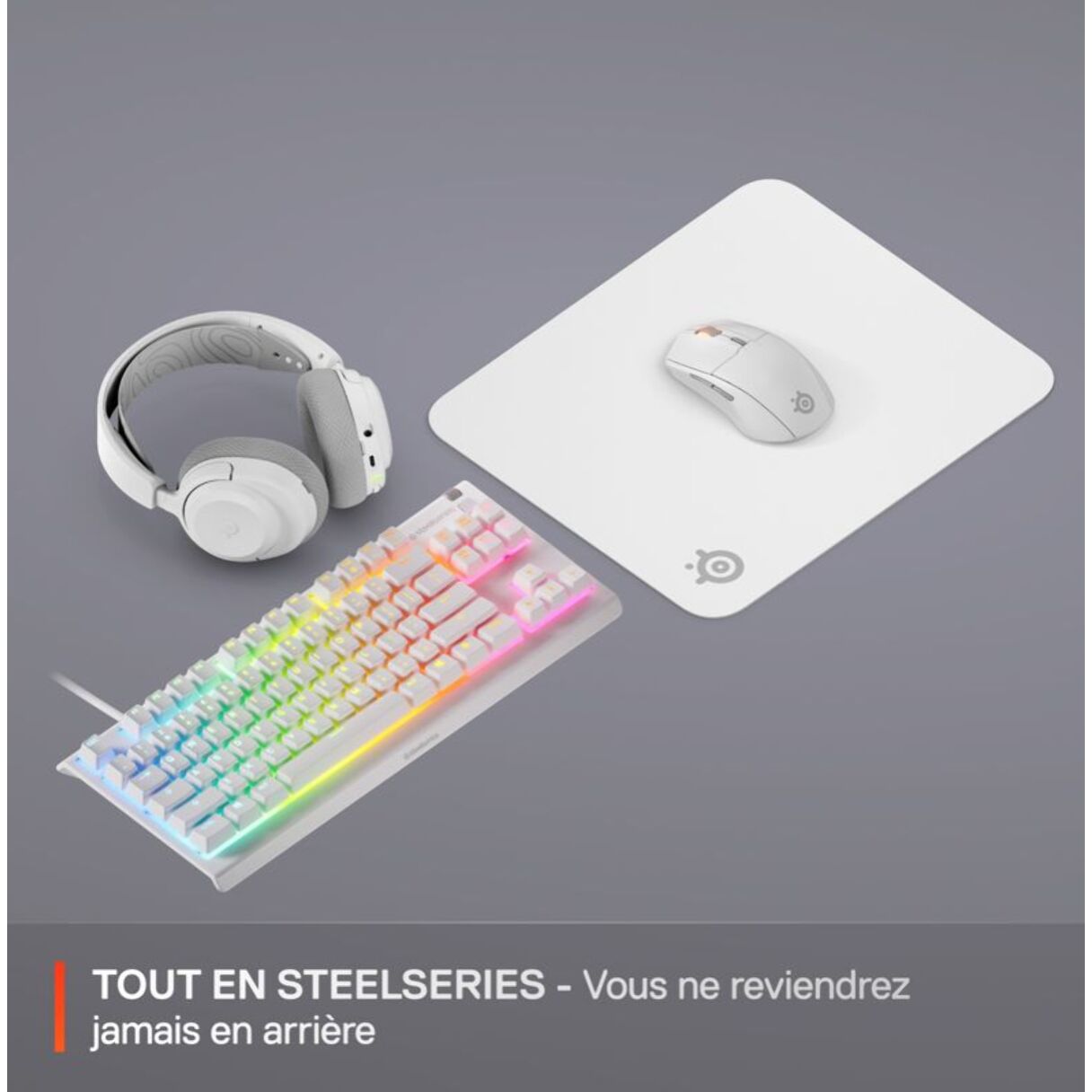 Tapis de souris STEELSERIES QcK M Blanc