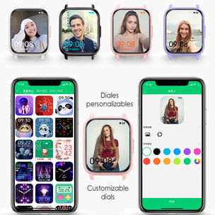 Smartwatch DM60, moltitudine di modalità sportive e misurazioni della salute. Chiamate bluetooth e avvisi di notifiche.