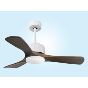 Ventilateur de plafond ø106 cm avec Wifi Réversible Hypersilence 40   W Blanc