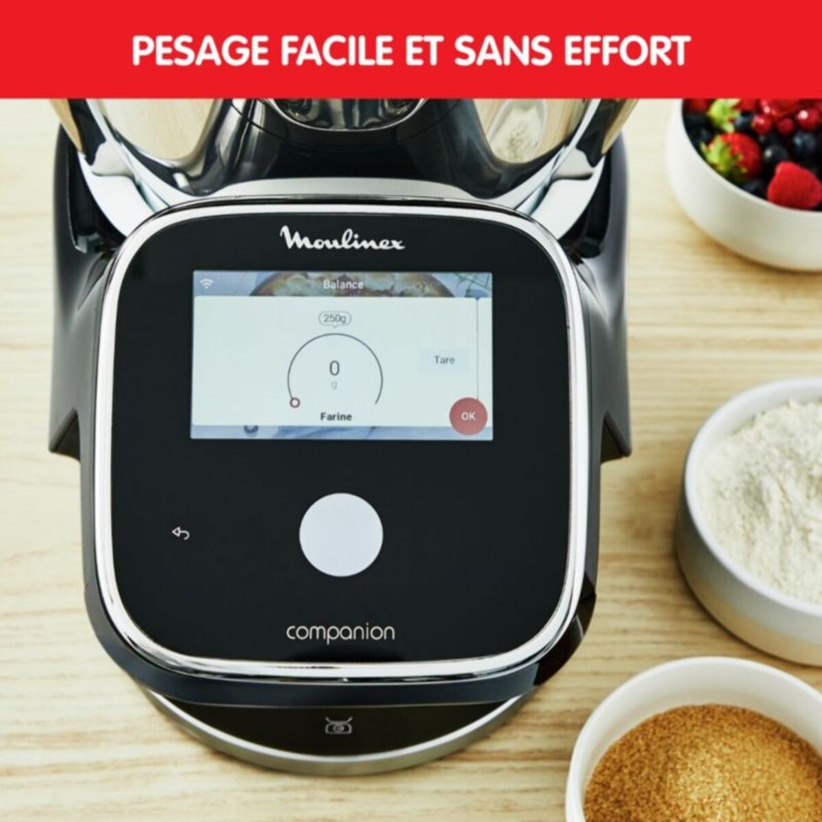 Robot cuiseur MOULINEX I Companion Touch Pro XL Noir HF93D810