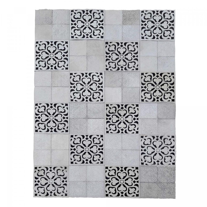 Tapis peau de vache kilim fait main DIGO