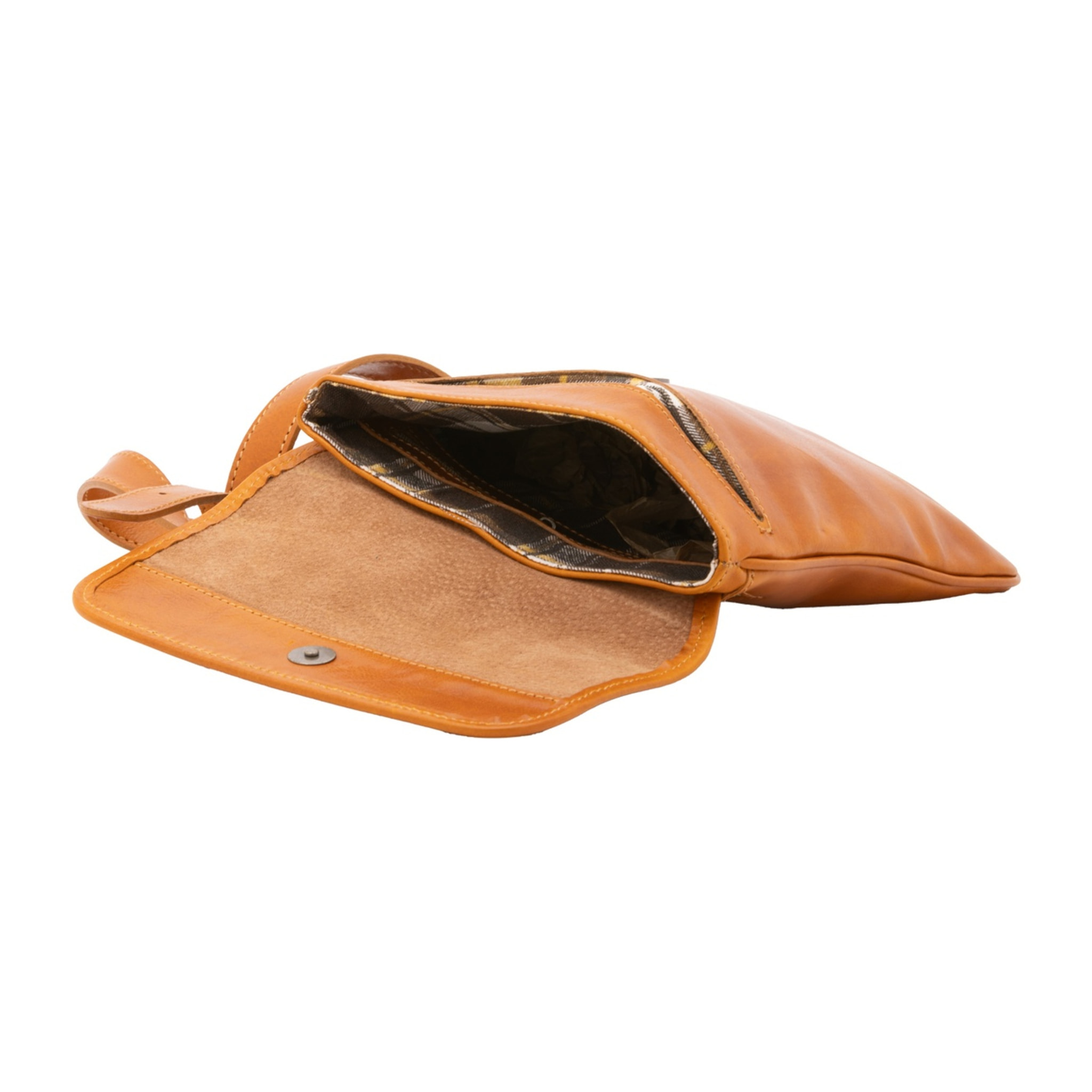 Borsa a tracolla da uomo in vera pelle - Modello False - Made in Italy - 25.0 x 23.0 x 4.0 cm