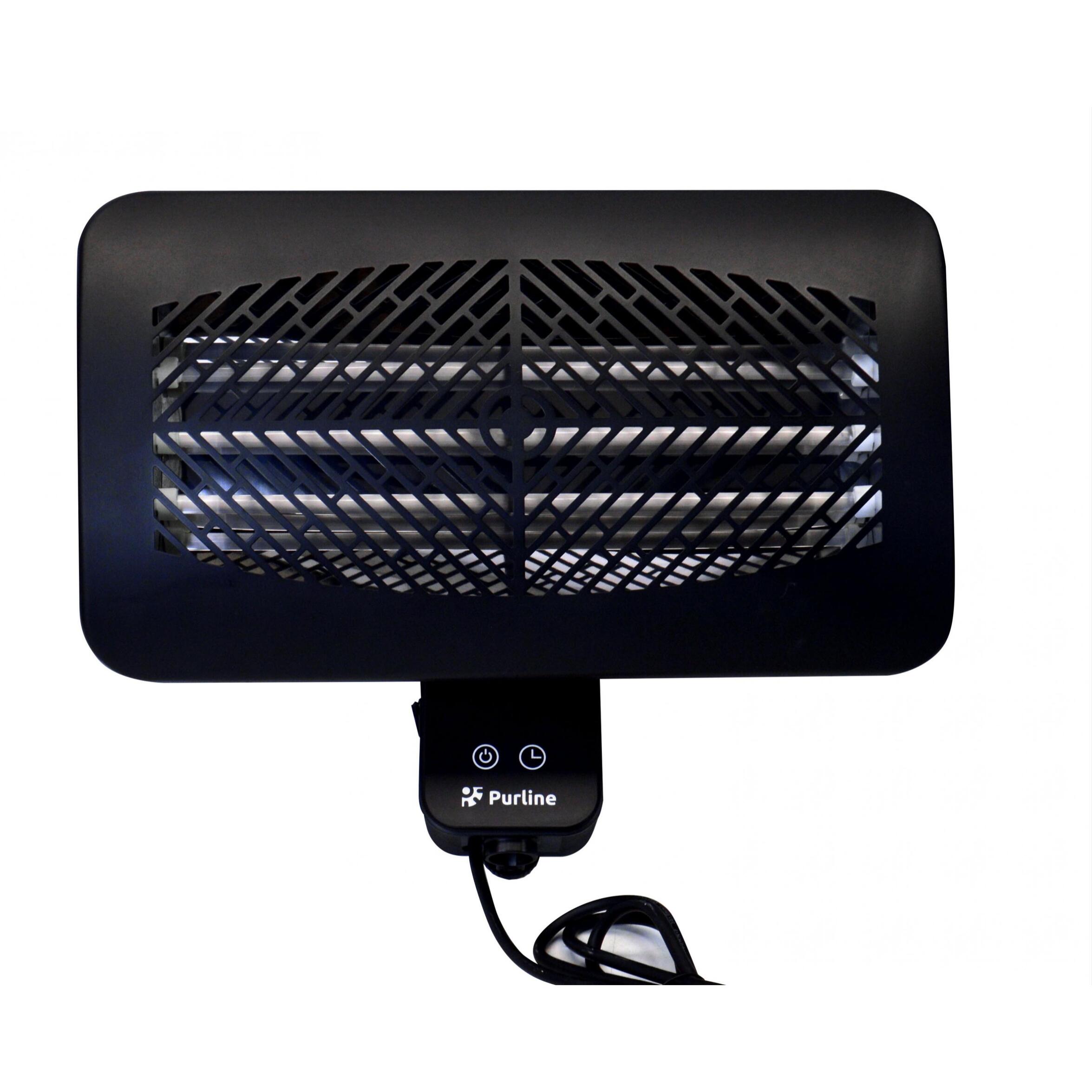 Estufa de exterior digital con pie y mando a distancia HEATY GLEAM PURLINE