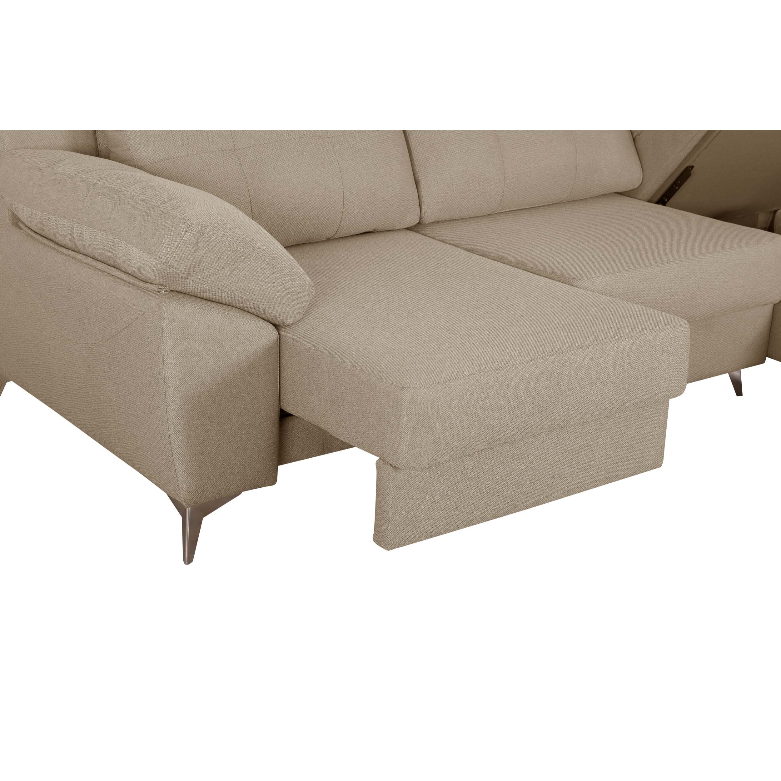 Sofa-Cama Chaise Elegance Beige Derecha