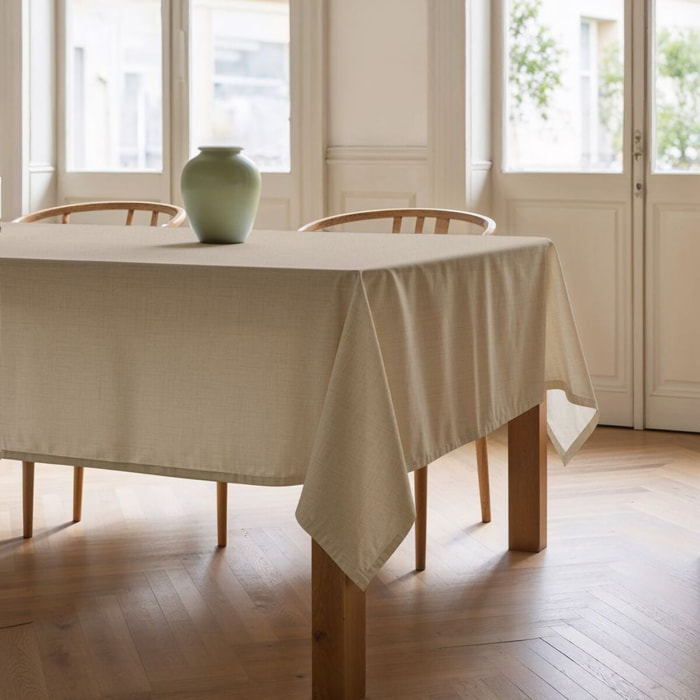 Mantel antimanchas BRIA TAUPE - 100% algodón