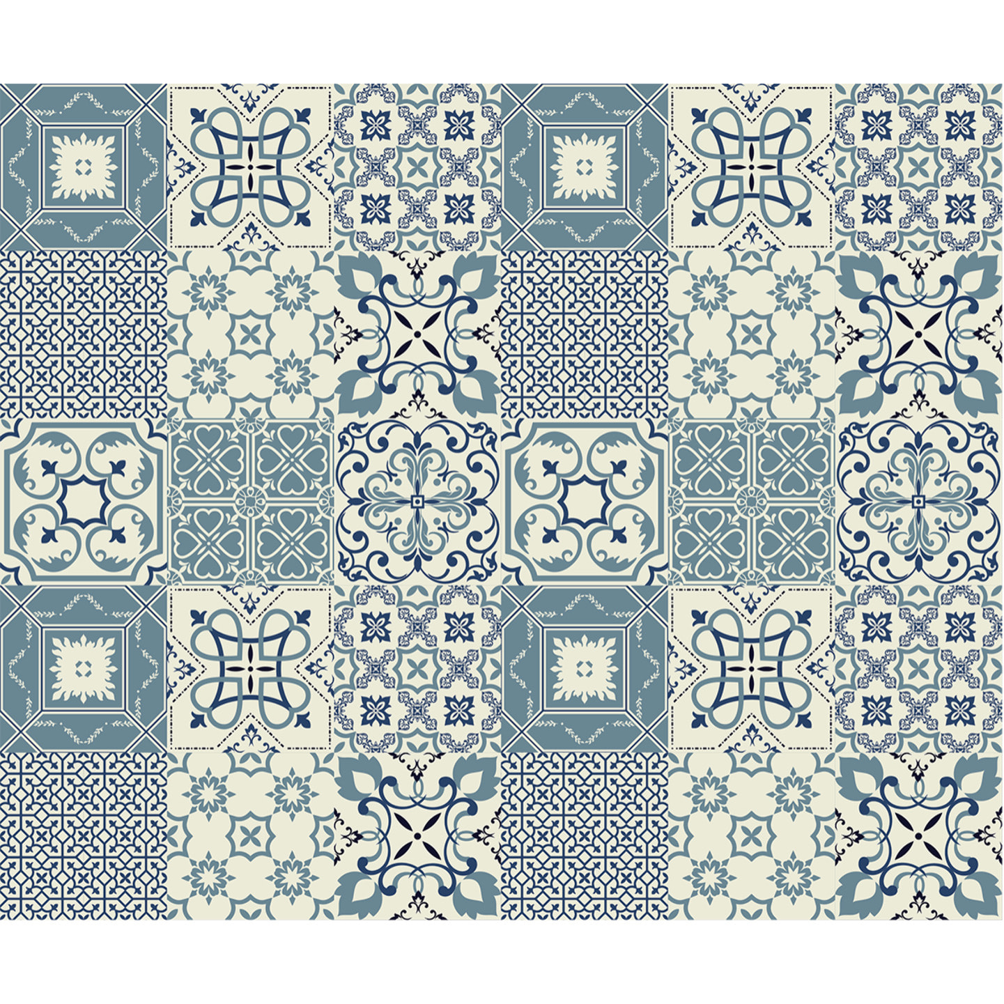 Stickers muraux - Sticker Mural Carrelage adhésif Cuisine Salle de Bain - 30 STICKERS CARRELAGES AZULEJOS LIBERO