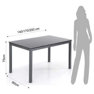 Tomasucci tavolo allungabile NEW DAILY 140 - GREY grigio