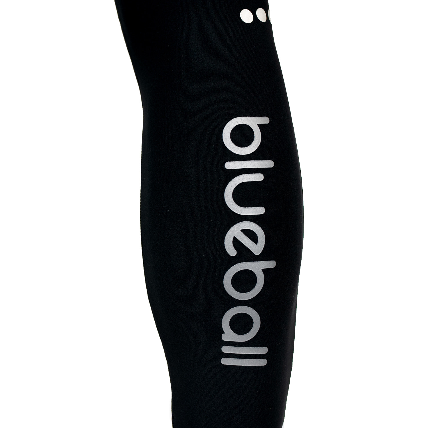 PANTALONI DA CORSA A COMPRESSIONE 3/4 DA UOMO BLUEBALL IN NERO.