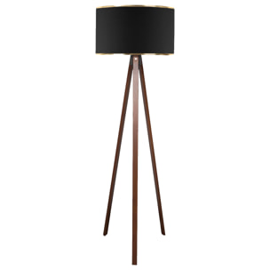 Lámpara de pie 140 cm. negro, tipo e27 max 60 w