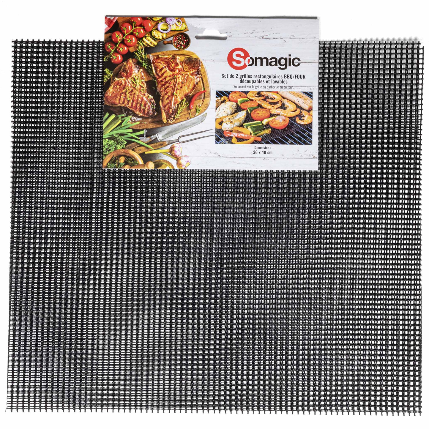 Lot de 2 Grilles Lavable et Découpable 36 x 40 cm