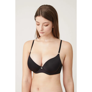 Reggiseno imbottito con ferretto nero, coppe B e C