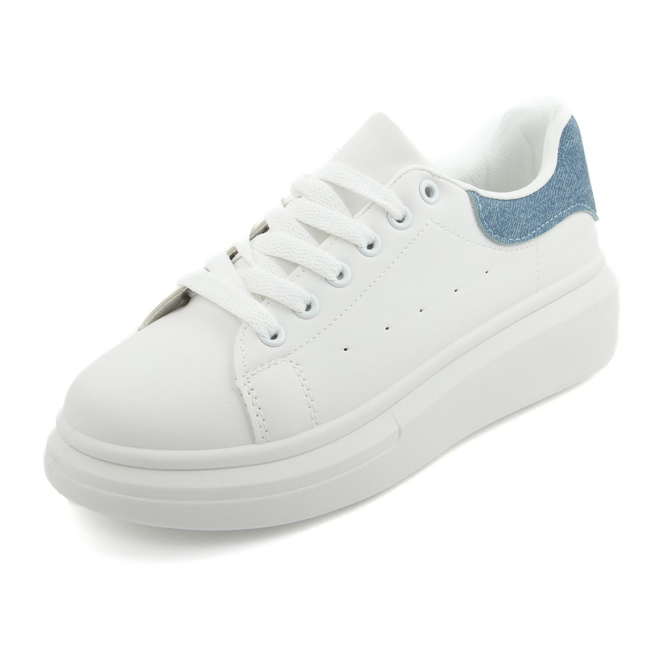 Sneakers Donna colore blu-Altezza tacco:3,5cm