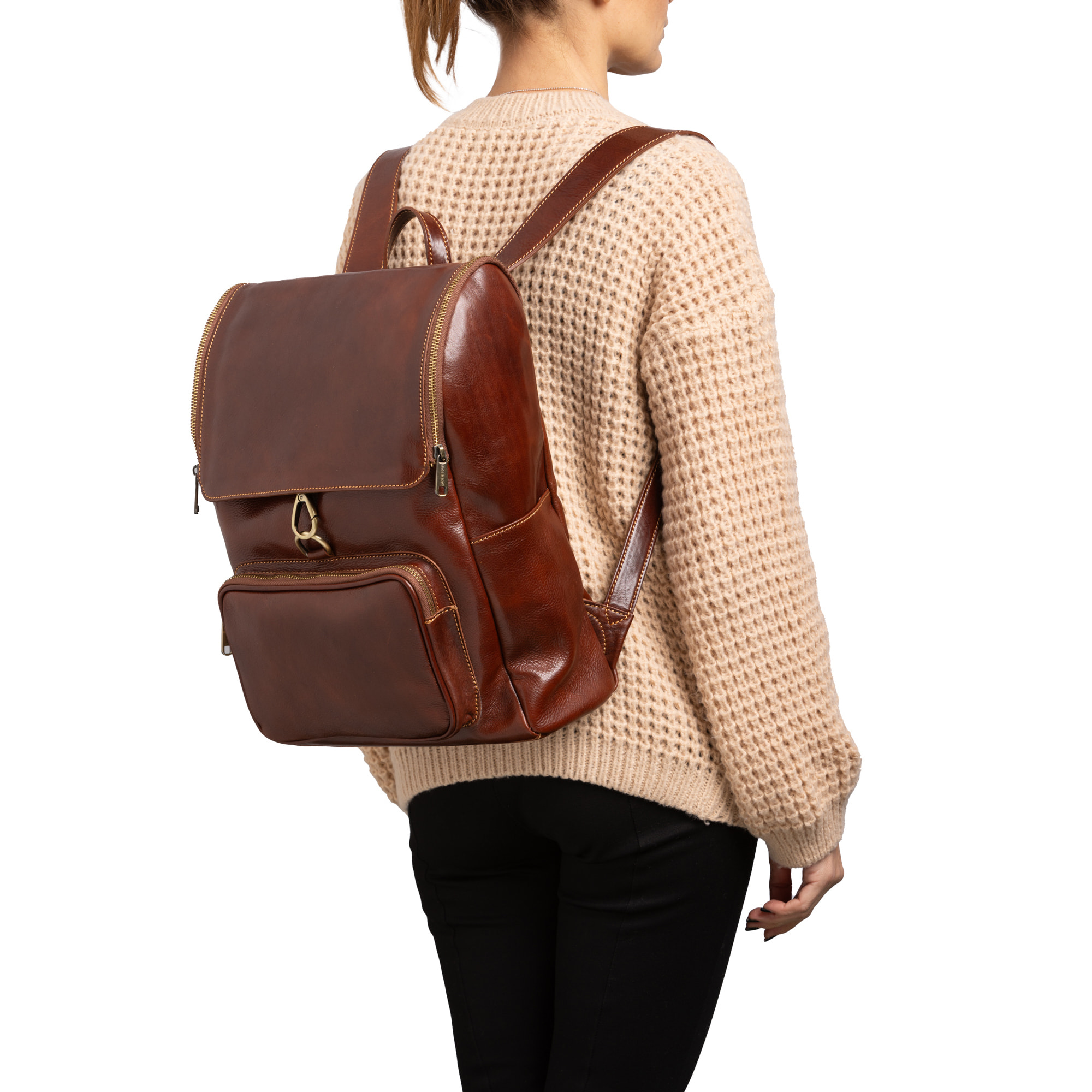 Borsa a spalla  da donna In Vera pelle Made in Italy 30x40x19 cm