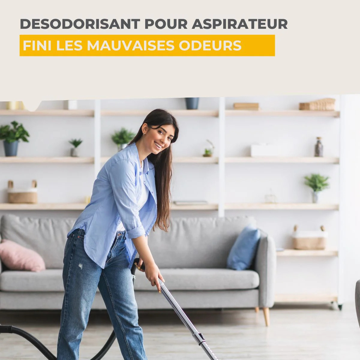 Lot de 4 sachets de granulés parfumants pour aspirateur au citron TopFilter