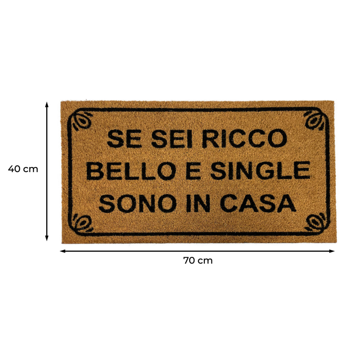 Zerbino Ingresso Casa Antiscivolo In Cocco Ricco E Single