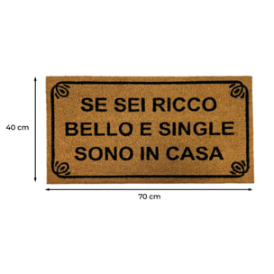 Zerbino Ingresso Casa Antiscivolo In Cocco Ricco E Single