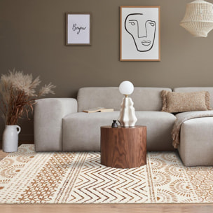 Tapis berbère tissé motif ethnic JIGE