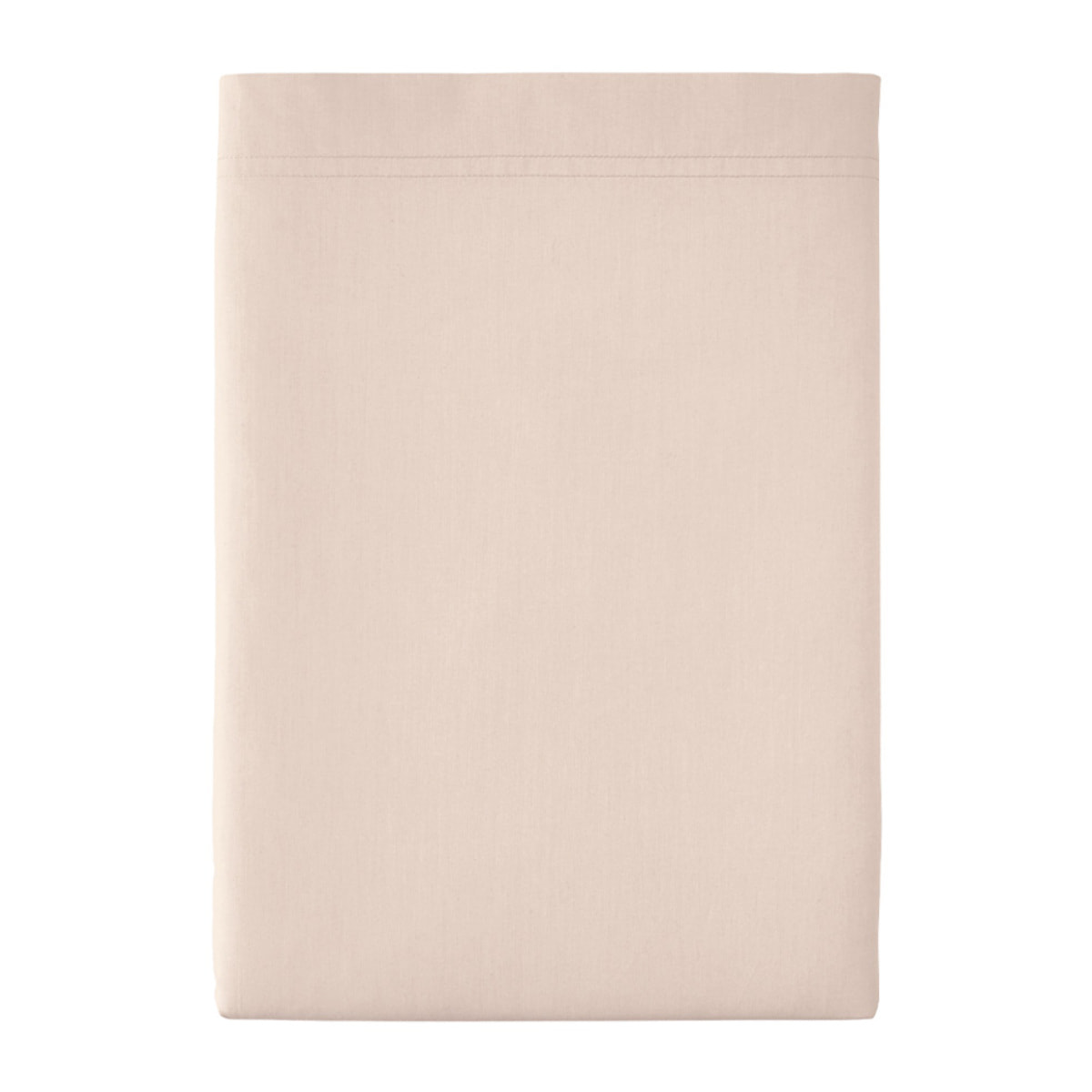 Drap plat uni en percale de coton, PREMIÈRE, Rose Lingerie