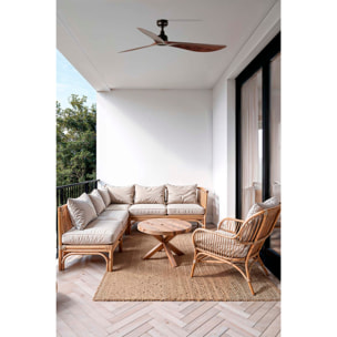 OUTWOOD L Ventilatore a soffitto  marrone/noce IP44 TUYA