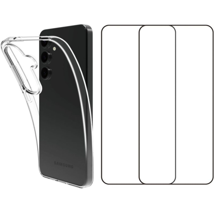 Pack ESSENTIELB Samsung S25+ Coque + verre trempé