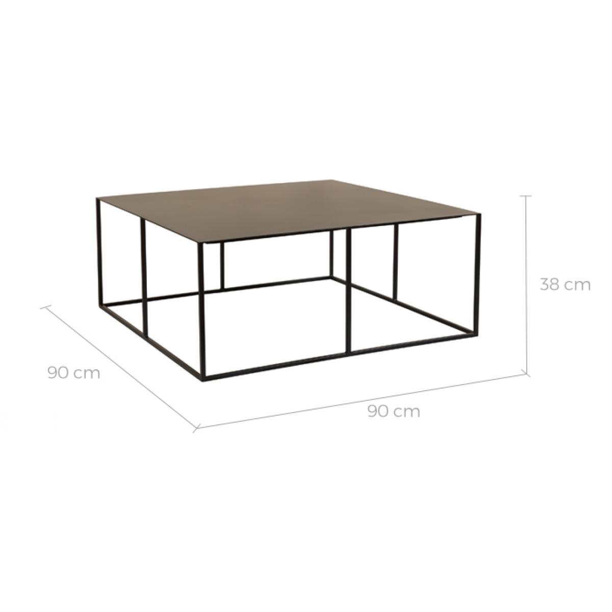 Table basse carrée Cola