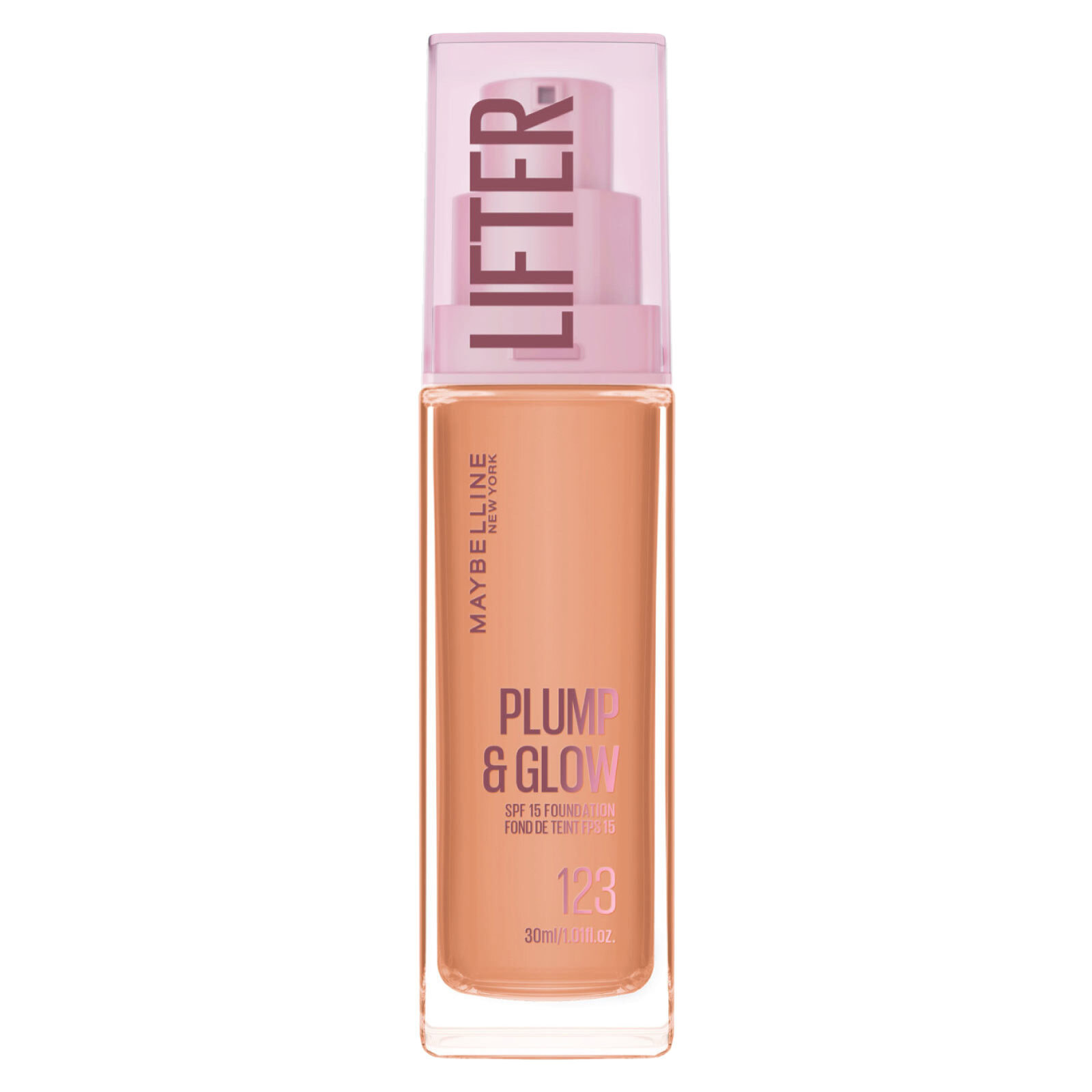 Fondotinta Idratante Rimpolpante 123 Lifter Plump & Glow SPF 15 con Niacinamide 30ml