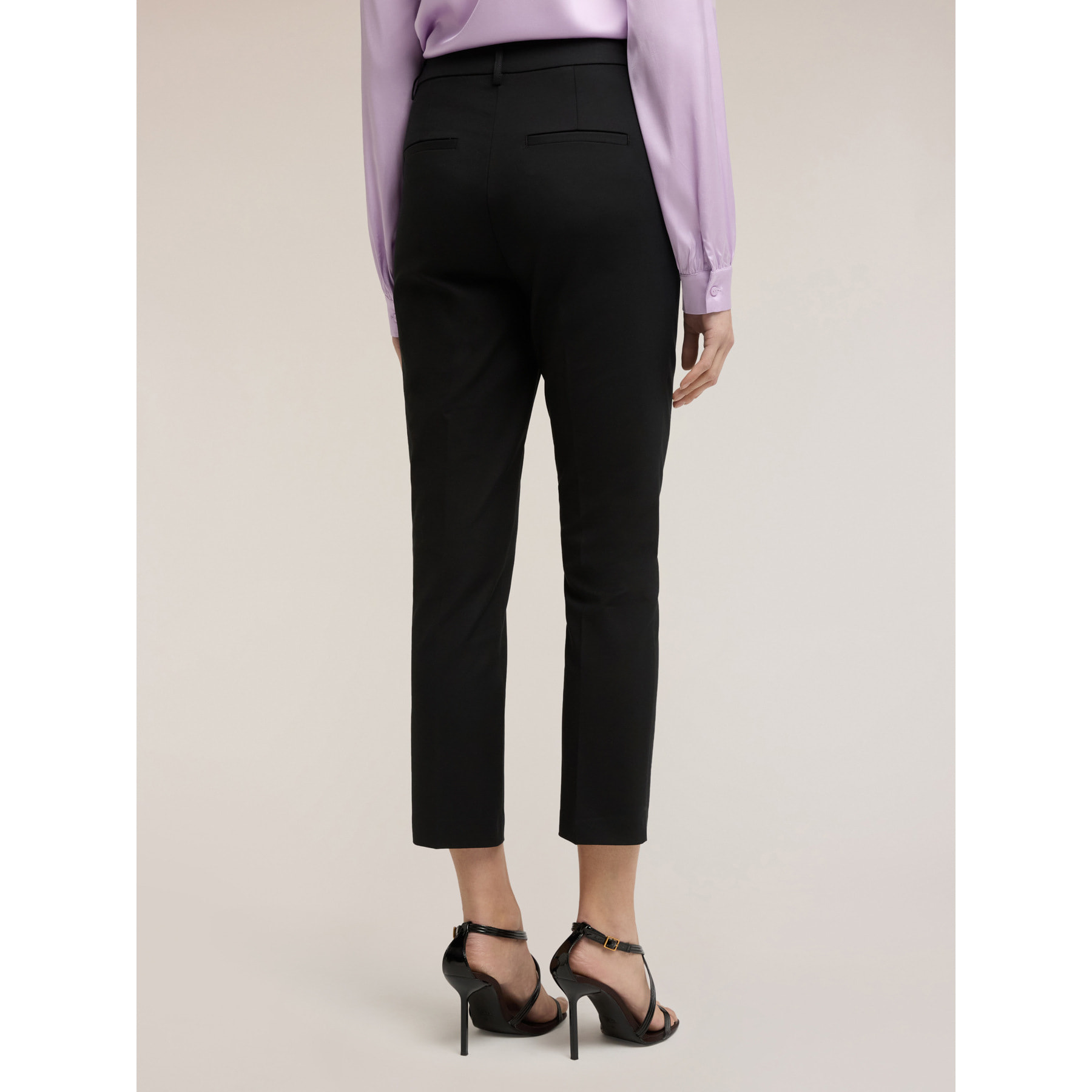 Motivi - Pantalones regular mezcla algodón viscosa - Negro