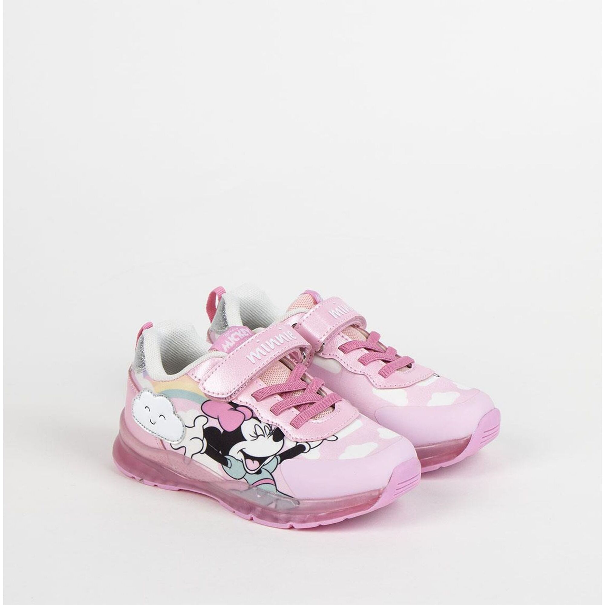 Deportiva Suela Tpr Con Luces Minnie