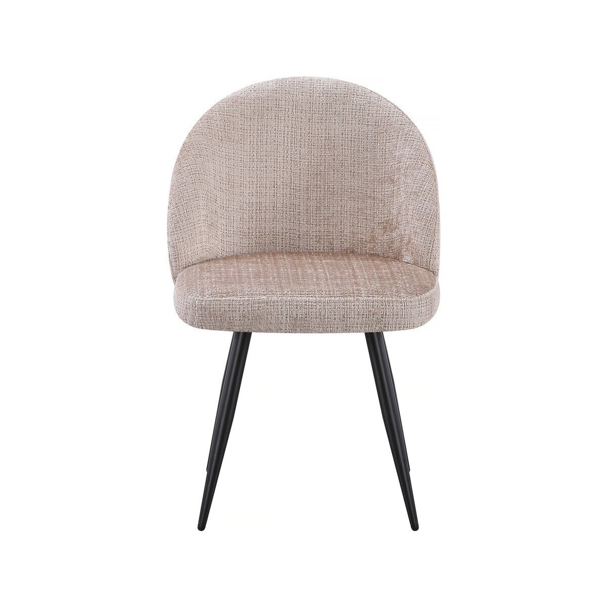 Lot de 2 chaises en tissu "Samuel" - 53 x 51 x 82 cm - Beige