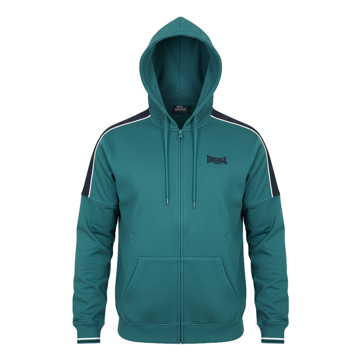 Tuta Uomo LONSDALE Cotone Felpato Zip Cappuccio