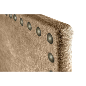 Cabecero Lirio Tela Chocolate 130