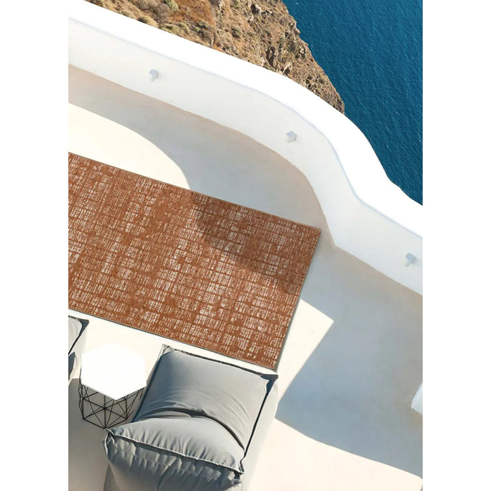 VELVET Alfombra de exterior abstracta cobre, varias medidas disponibles.