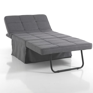 Tomasucci Pouf / letto / chaise longue QUICK grigio