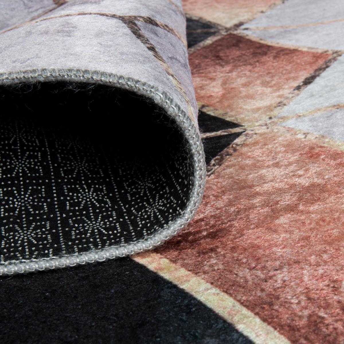 Tapis salon RUCHE facile d'entretien