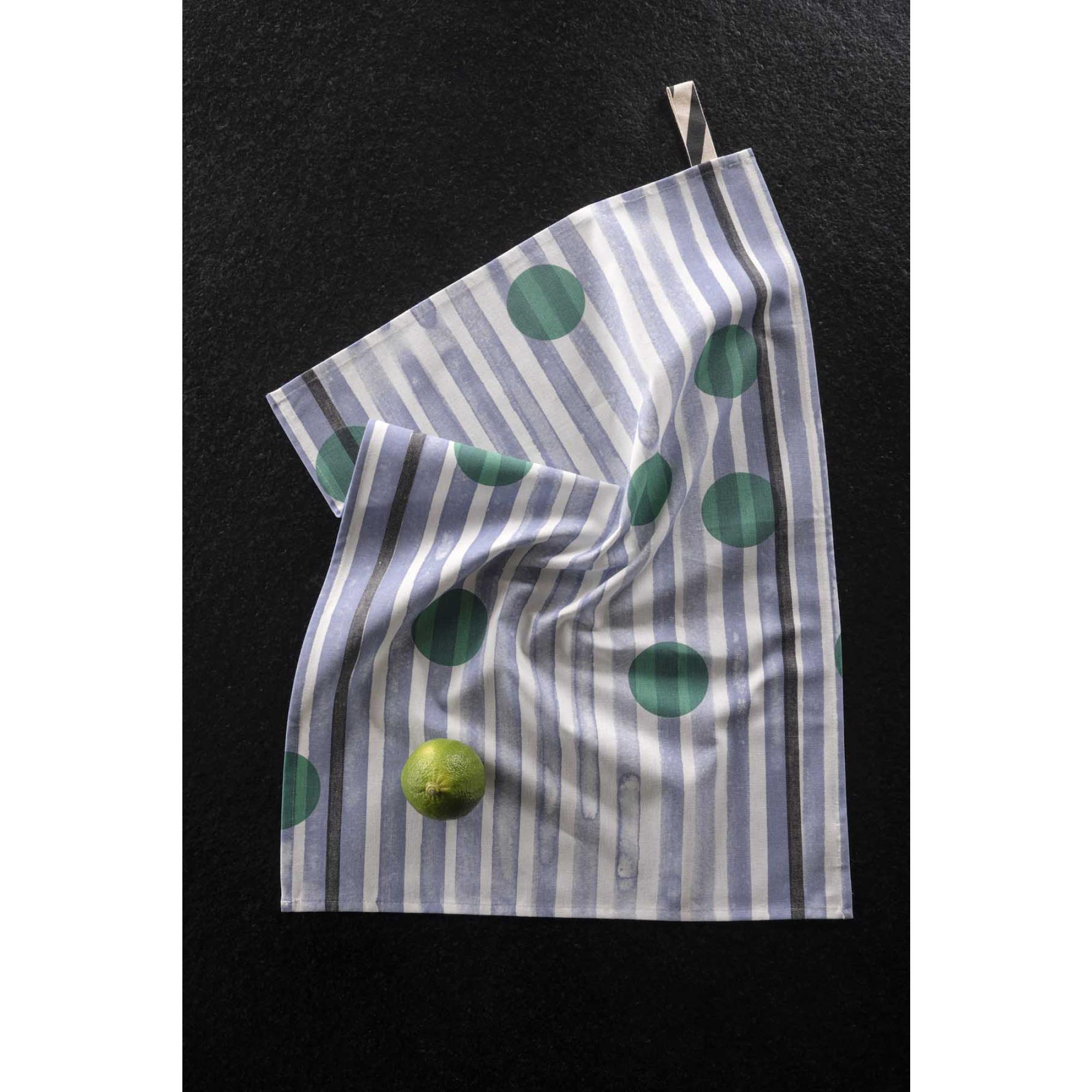 Torchon rayé Citron