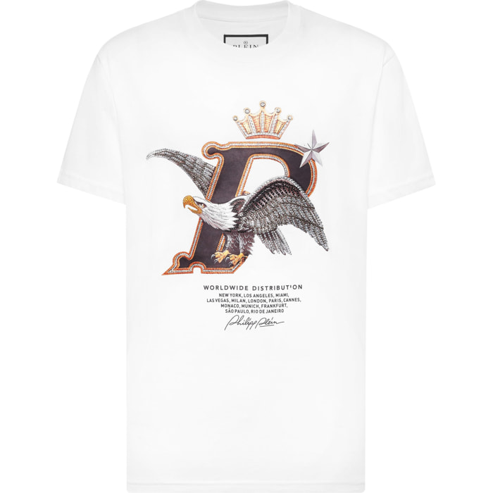 PHILIPP PLEIN T-Shirt Round Neck Ss EAGLE