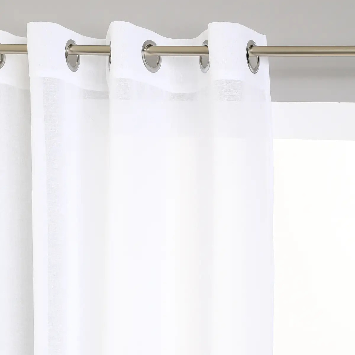 Voilage "Etamine" blanc 140x240cm