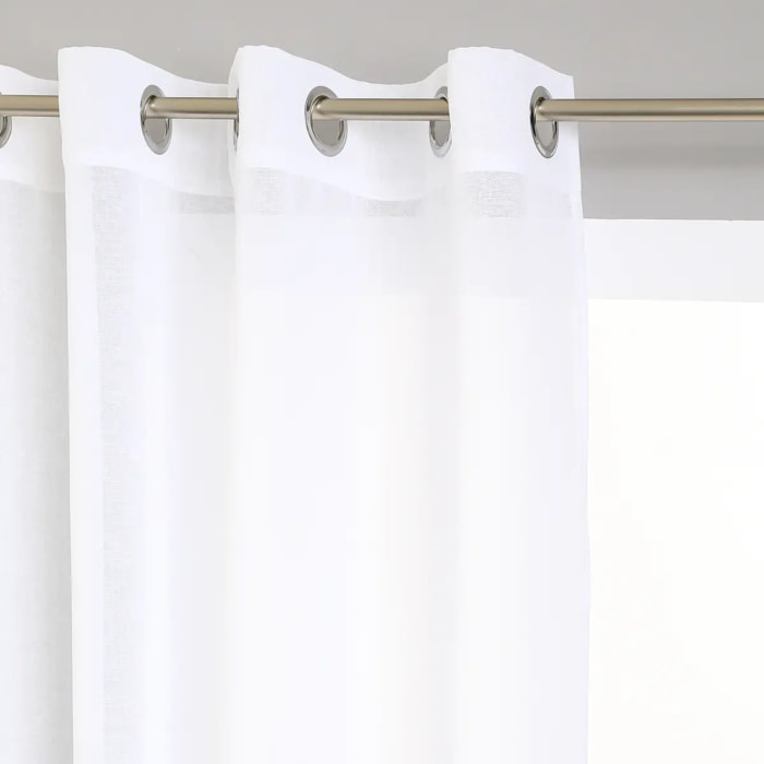 Voilage "Etamine" blanc 140x240cm
