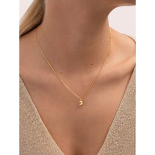 Collana Little Moon Spark Argento Placcato Oro